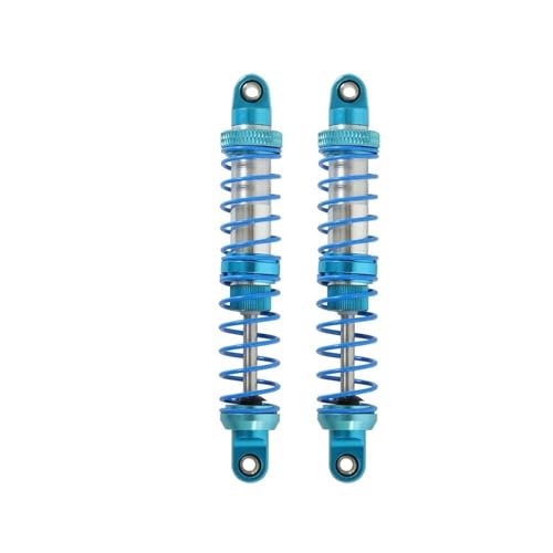 2-teiliger Metall-Stoßdämpfer, Öldämpfer, passend for 1/10 ferngesteuerte Raupenfahrzeuge, for Axial SCX10 90046 AXI03007 TRX4 TRX6, Upgrade-Teile(Blue 90mm) von SONHWNGE