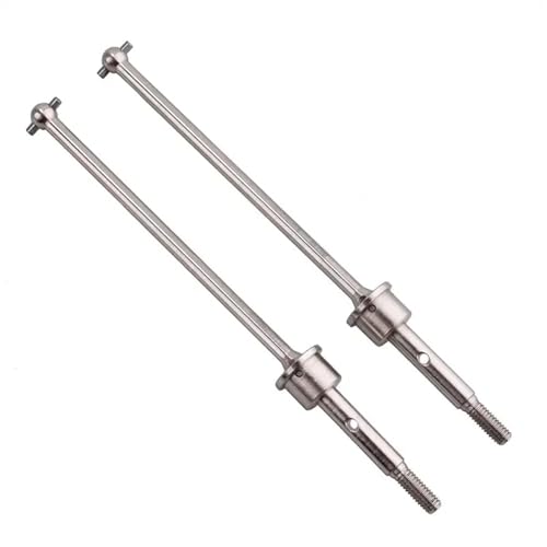 2PCS 70126 Universal Dogdone Antriebsgelenk for 1/10 for HSP LKW 94701 RC Auto Upgrade Teile(Silver) von SONHWNGE