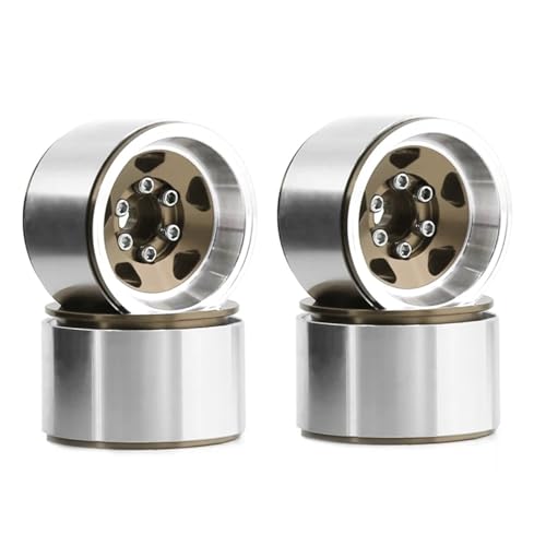 4 STÜCKE 1,0 Zoll Beadlock-Radnabenfelgen aus Aluminiumlegierung for RC Crawler Car for Axial SCX24 1/18 TRX4M-Radteile, Bronze 4 STÜCKE 1,0 Zoll Beadlock-Radnabenfelgen aus Aluminiumlegierung for RC Crawler Car for Axial SCX24 1/18 TRX4M-Radteile, Bronze von SONHWNGE