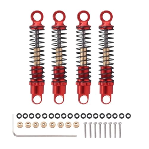 4 Stück 40 mm Metall-Stoßdämpfer-Öldämpfer for Axial SCX24 C10 JLU 1/24 RC Crawler Car Upgrades, rot 4 Stück 40 mm Metall-Stoßdämpfer-Öldämpfer for Axial SCX24 C10 JLU 1/24 RC Crawler Car Upgrades, rot von SONHWNGE