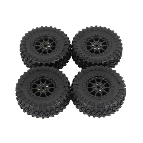 4 Stück 70 mm Reifenrad for MN D90 D99S MN-90 MN91 MN98 MN99S for WPL C14 C24 C34 B14 B24 RC-Auto-Upgrade-Teile, Schwarz von SONHWNGE