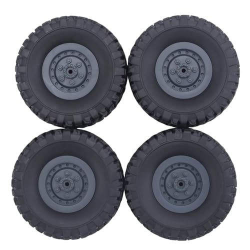 4 Stück Gummifelgen Reifen for RC 1/16 Kletter-Crawler-Auto for WPL B-1/B-24/C-14/C-24/B-16 LKW-Modell Ersatzteile Zubehör von SONHWNGE