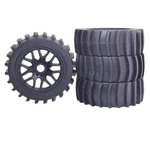 4 stücke 1/8 4WD Nitro Off Road Buggy Reifen Felge Hex for Trxs Maßstab 1:8 RC Auto for HSP for HPI for Kyosho for ZD Strand Reifen(Tire Diameter 120mm) von SONHWNGE