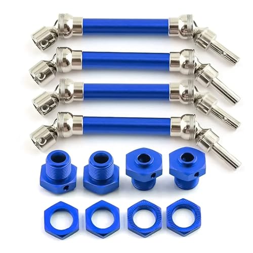 4 stücke Metall Vordere und Hintere Antriebswelle CVD mit Rad Hex for 1/8 for ARR-ma for Typhon 4x4 3s Blx 1/8 for Typhon 550 for Mega 4x4(Blauw) von SONHWNGE