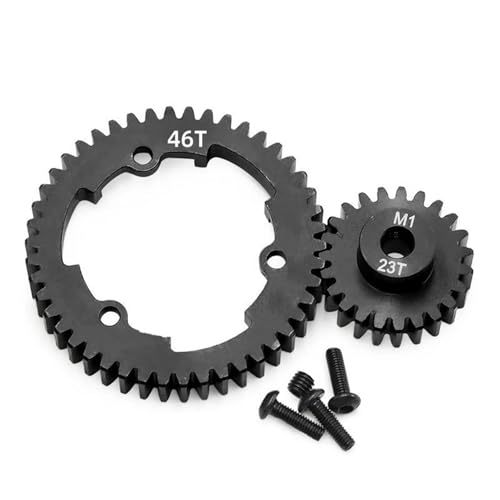 46/50/52/54T Stirnrad M1.0 6447 6449 23T Motorgetriebe for Trax-xas 1/5 X-Maxx 1/7 XO-1 1/10 MAXX E-Revo 2.0 RC Auto-Upgrade-Teile(46T) von SONHWNGE