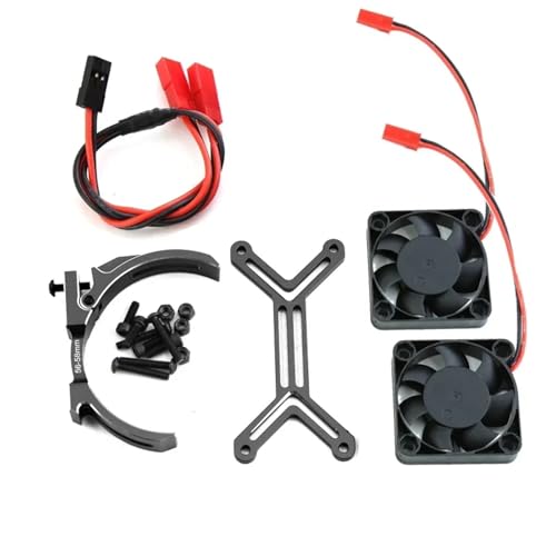 5687 56113 Motor Kühlkörper Dual Lüfter Kühlkörper 56-58Mm for 1/5 for TRXS XMAXX XRT for ARR-ma for Kraton Upgrade Teile(Zwart) von SONHWNGE