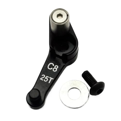 Aluminium 25T Servoarm for Kyosho NSR500 Motorrad C8(Zwart) von SONHWNGE
