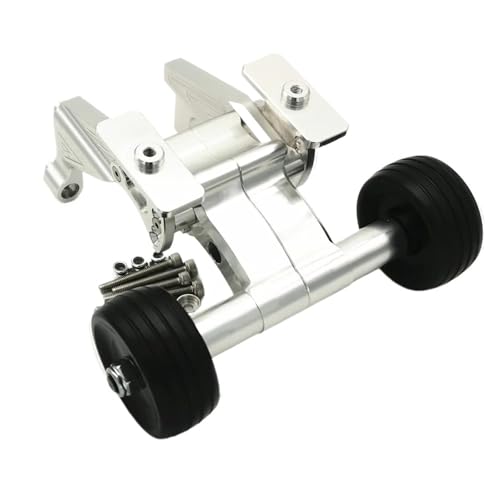 Aluminium-Heckflügelhalterung und verstellbare Wheelie-Bar for ARR-ma 1/5 for Kraton for Outcast 8S ARA320492 ARA320536(Silver) von SONHWNGE