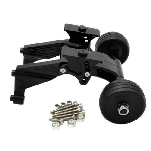 Aluminium-Heckflügelhalterung und verstellbare Wheelie-Bar for ARR-ma 1/5 for Kraton for Outcast 8S ARA320492 ARA320536(Zwart) von SONHWNGE