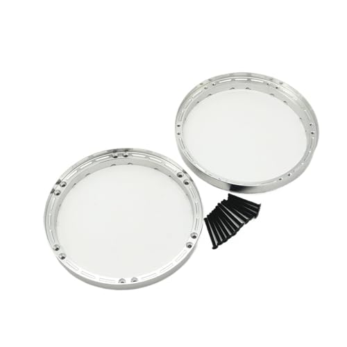 Aluminium-Hinterrad-Verstärkungsringe for L-osi 1/4 for Promoto MX-Motorrad, kompatibel mit LOS46003(Silver) von SONHWNGE
