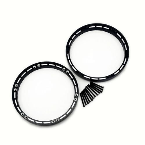 Aluminium-Hinterrad-Verstärkungsringe for L-osi 1/4 for Promoto MX-Motorrad, kompatibel mit LOS46003(Zwart) von SONHWNGE
