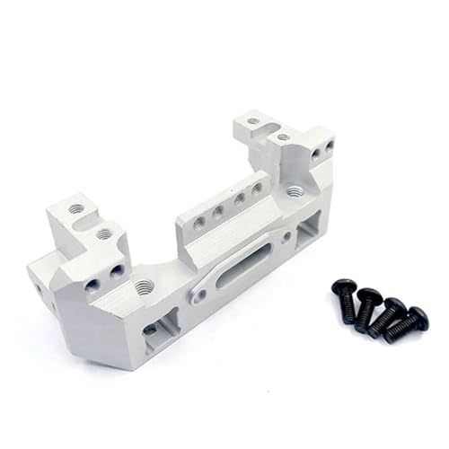 Aluminium Legierung Metall Front Stoßstange Servo Halterung for TRX-4 TRX4 1/10 RC Crawler Auto Upgrade Teile Zubehör(Silver) von SONHWNGE