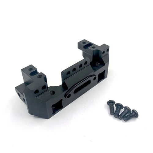 Aluminium Legierung Metall Front Stoßstange Servo Halterung for TRX-4 TRX4 1/10 RC Crawler Auto Upgrade Teile Zubehör(Zwart) von SONHWNGE