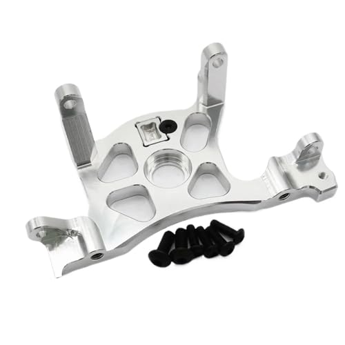 Aluminium-Motorhalterung, hintere Stirnradabdeckung for Trax-xas 4x4 LCG-Chassis for Slash for Rustler for Fiesta Rally 7460 7460X(Silver) von SONHWNGE