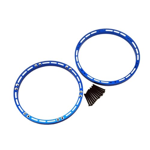 Aluminium-Vorderrad-Verstärkungsringe for L-osi 1/4 for Promoto MX-Motorrad, kompatibel mit LOS46002(Blauw) von SONHWNGE