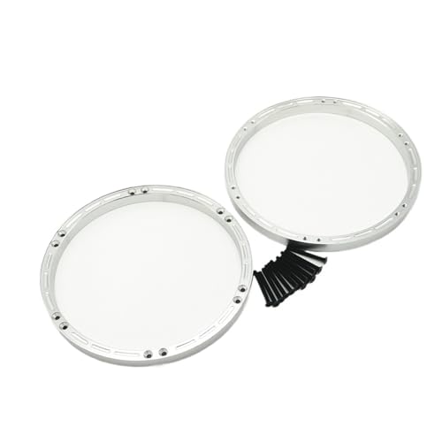 Aluminium-Vorderrad-Verstärkungsringe for L-osi 1/4 for Promoto MX-Motorrad, kompatibel mit LOS46002(Silver) von SONHWNGE