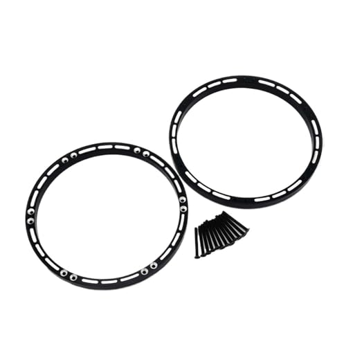 Aluminium-Vorderrad-Verstärkungsringe for L-osi 1/4 for Promoto MX-Motorrad, kompatibel mit LOS46002(Zwart) von SONHWNGE