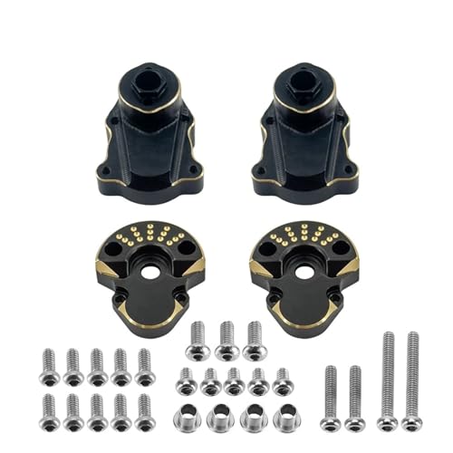 Beschichtung Messing hinten Außen- und Innenportalgehäuse 70,3 g Schwarz for Redcat for Ascent-18 Rc Auto Upgrade Teile Crawler Zubehör 1/18 von SONHWNGE