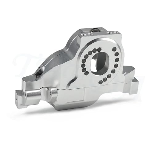 CNC-Aluminium-Motorhalterung, Motorgetriebeabdeckung, Montageplatte for 1/10 RC Crawler for Trax-xas TRX4 TRX6 G63 8290 Defender Bronco Sport(Silver 1 Set) von SONHWNGE