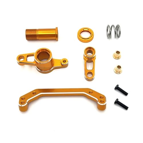 Lenkungskomponente for LC Racing 1/10 PTG-2 PTG-2R Metall-Tuningteile Rc Modell Crawler Auto LKW Buggy(Gold) von SONHWNGE