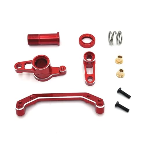 Lenkungskomponente for LC Racing 1/10 PTG-2 PTG-2R Metall-Tuningteile Rc Modell Crawler Auto LKW Buggy(Rood) von SONHWNGE