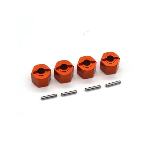 Metall 12mm Radsechskant-Nabenadapter for ZD Racing DBX-10 DBX10 1/10 RC Auto Upgrades Teile Zubehör, Orange Metall 12mm Radsechskant-Nabenadapter for ZD Racing DBX-10 DBX10 1/10 RC Auto Upgrades Teile Zubehör, Orange von SONHWNGE