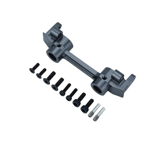 Metall Aluminium Vorderen Und Hinteren Stoßfänger Montage Querträger Halterung for Axial SCX10II 90046 90047 RC4WD 1/10 Rc Auto Teile(Titanium Front) von SONHWNGE