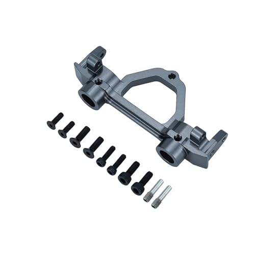 Metall Aluminium Vorderen Und Hinteren Stoßfänger Montage Querträger Halterung for Axial SCX10II 90046 90047 RC4WD 1/10 Rc Auto Teile(Titanium Rear) von SONHWNGE