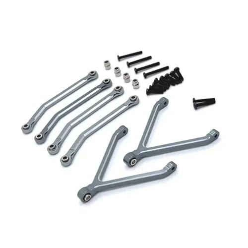 Metall-Upgrade und Umrüstung CNC-Prozess-Chassis-Achse Festverbindung for FMS 1/24 for Xi-aoqi FCX24 RC-Autoteile(Light Grey) von SONHWNGE