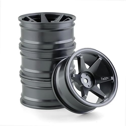 On-Road-Drift-Auto, Aluminiumlegierung, Metallradnabe, Kletterauto-Felge for 1/10 for HSP for Tam-iya for Sakura D5 TT02 Drift-Hub(Titanium Color) von SONHWNGE