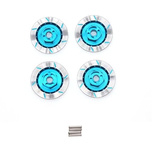 RC Alum 12mm Hex Hub Rad Bremsscheibe 4P for 1:10 for HSP for HPI for Sakura Drift Auto(Blauw) von SONHWNGE