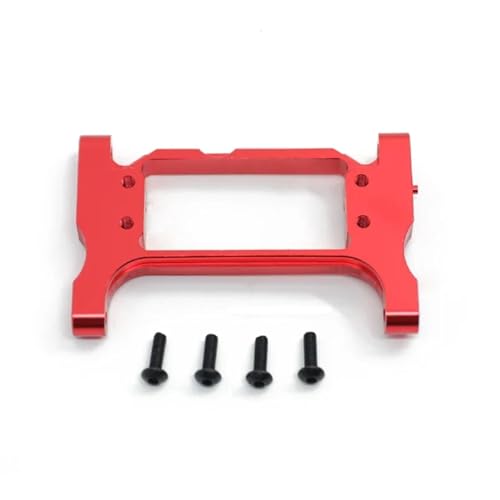 RC Auto Aluminiumlegierung Front Servohalterung Chassis Lenkquerträger for 1/10 RC Crawler Auto TRX4 for Blazer for Sport G500 TRX6(Rood) von SONHWNGE