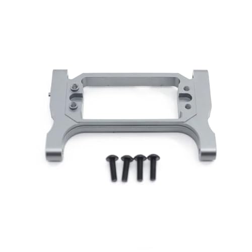 RC Auto Aluminiumlegierung Front Servohalterung Chassis Lenkquerträger for 1/10 RC Crawler Auto TRX4 for Blazer for Sport G500 TRX6(Silver) von SONHWNGE