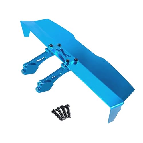 RC Auto Teile Metall Schwanz Flügel for MJX for Hyper Gehen 16207 H16PL Heckspoiler Flügel(Azure) von SONHWNGE