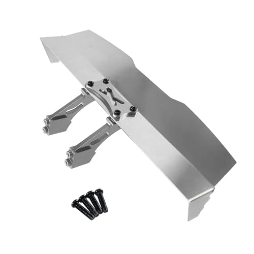RC Auto Teile Metall Schwanz Flügel for MJX for Hyper Gehen 16207 H16PL Heckspoiler Flügel(Silver) von SONHWNGE