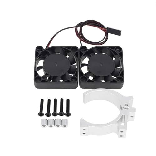 RC-Teil, 42 mm, gebürsteter bürstenloser Motor, Kühlkörper, Motorlüfter for Trax-xas, for Summit, for E-REVO, for UDR RC-Auto-Upgrade-Teile(Silver) von SONHWNGE