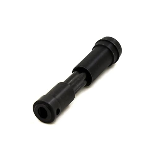 SONHWNGE 1PC Vorder-/Hinterachse Zentrale Antriebswelle for Trax-xas Unlimited for Desert Racer UDR 1/7 RC Auto Reparatur DIY Metall Zubehör Teile(Black Front) von SONHWNGE