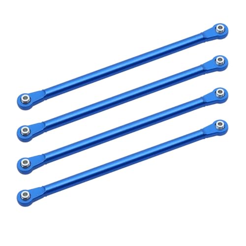 SONHWNGE 1Set Metall Oberen und Unteren Chassis Link Set for Losi for LMT 4WD Vollachse Monster Truck 1/8 RC Auto Upgrade Teile Zubehör(4pcs Upper Blue) von SONHWNGE