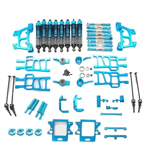 SONHWNGE 1Set for HSP 94111 Tuningteile Schwinge Stoßdämpfer Lenkung Gruppe for HSP RC 1:10 94111 94108 94110 Crawler Auto Monster(Blauw) von SONHWNGE