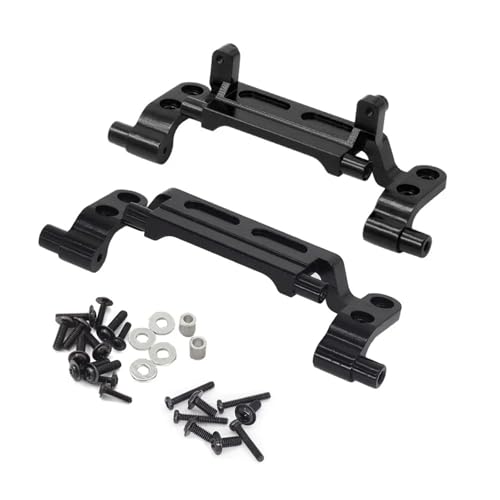SONHWNGE 2 Stück Spurstangensitz aus Metall for Vorder- und Hinterachse, Spurstangenhalterung, Spurstangensockel, passend for MN168 New99S MN78 1/12 ferngesteuertes Auto(Zwart) von SONHWNGE