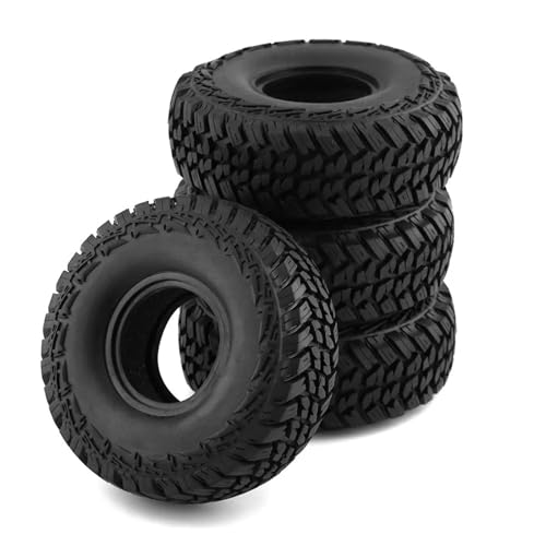 SONHWNGE 4 * Gummireifen RC Auto 120 mm 19 Zoll Radreifen for Trax-xas TRX4 for Axial SCX10 90046 1/10 RC Crawler Autozubehör Reparaturteile von SONHWNGE