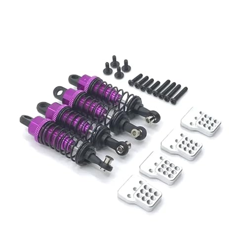 SONHWNGE 4 Teile/Satz Öl Gefüllt Typ Stoßdämpfer for 1/16 1/12 for WPL MN for Hen-glong C14 C24 MN D90 d91 4x4 Pick-up Truck Crawler Teile(Purple) von SONHWNGE