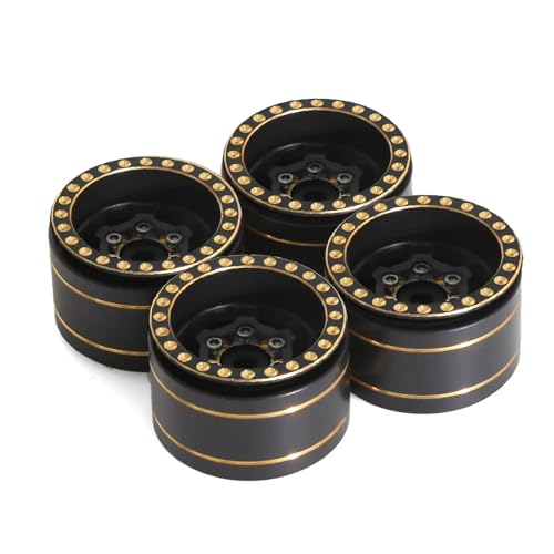SONHWNGE 4 stücke 1,0 "Messing Beadlock Rad Hub Felge for 1/18 1/24 RC Crawler Auto TRX4M for Axial SCX24 AX24 Upgrade Teile Zubehör SONHWNGE 4 stücke 1,0 "Messing Beadlock Rad Hub Felge for 1/18 1/24 RC Crawler Auto TRX4M for Axial SCX24 AX24 Upgrade Teile Zubehör von SONHWNGE