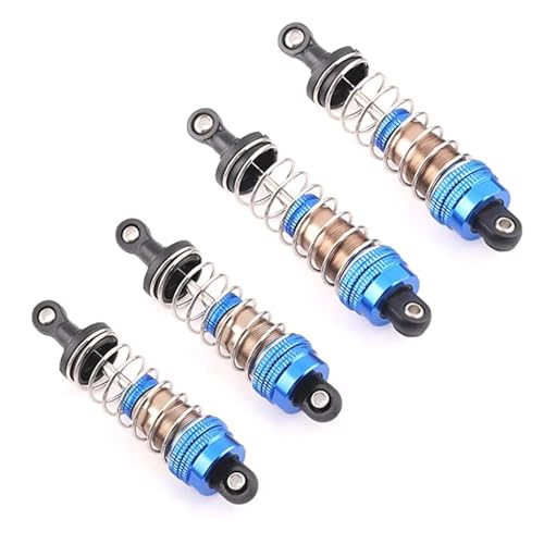 SONHWNGE 4 stücke 75mm 81mm Metall Stoßdämpfer Dämpfer for MJX 16207 16208 for SCY 16101 16102 for Wltoys 144001 124019 for HBX 16889 RC Auto(Sky Blue) von SONHWNGE