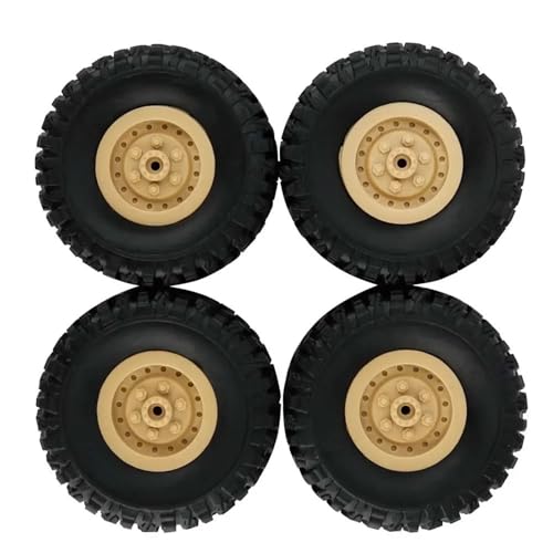 SONHWNGE 4 stücke Track Räder Ersatzteile for 1/16 for Wpl B14 C24 Fy001 Militär LKW Rc Auto Zubehör Track Räder ersatzteile Rc Auto Teile(Yellow) von SONHWNGE