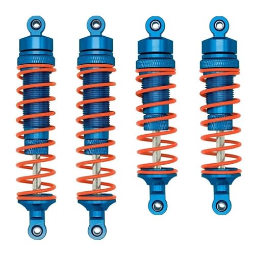 SONHWNGE 4-teiliges Metall-Stoßdämpferset vorne und hinten for Trax-xas, Slash, Rustler, Stampede, Hoss 4X4 VXL 1/10 RC-Auto-Upgrade-Teile von SONHWNGE