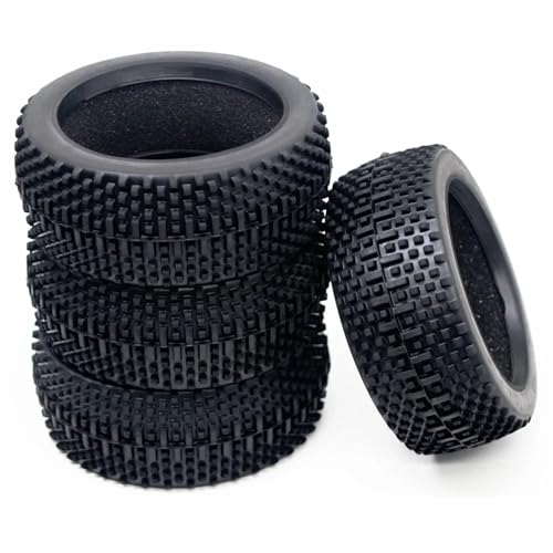 SONHWNGE 4Pcs 110mm 1/8 RC Off-Road Buggy Auto Gummi Reifen Reifen for HSP Redcat Losi HPI MP9 Upgrade Teile von SONHWNGE