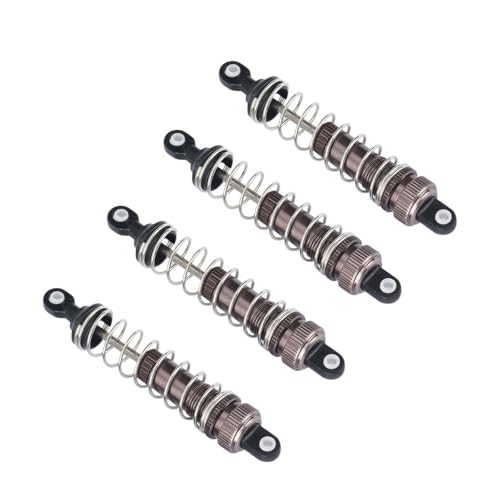 SONHWNGE 4Pcs Metall Stoßdämpfer A6955 for Remo for Hobby for Smax 1621 1625 1631 1635 1651 1655 1/16 RC Auto Upgrade Teile von SONHWNGE