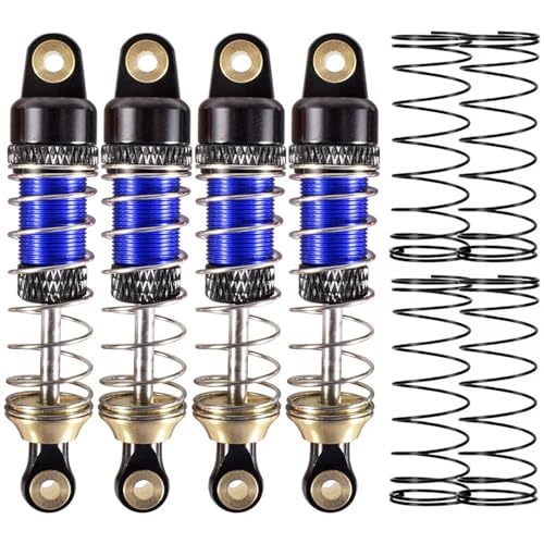 SONHWNGE 52mm Stoßdämpfer Öl Gewinde Frühling Dämpfer Vorne/Hinten for 1/18 TRX4RC Crawler Auto Upgrades Teile(Blue Spare Springs) von SONHWNGE