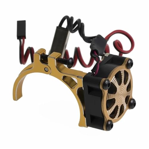SONHWNGE 540 550 3650 3660 Motor Kühlkörper Lüfter mit Thermosensor for 1/8 1/10 RC Auto Axial SCX10 for Trax-xas TRX4 for Tam-iya(Yellow) von SONHWNGE